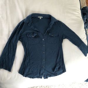 James Perse long sleeve button down shirt